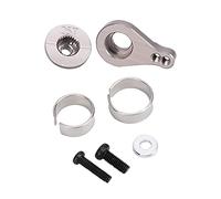 CUOFYUNL Plaque de cale de bras de direction tampon 25T adaptée aux pièces RC 1/12 12428/12423 FY-03 (Couleur titane MN-025T)