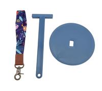CUOFYUNL Porte-Fil de Poignet en Plastique léger Portable Poignet Suspendu Boule de Fil Spinner pour la Maison en Plein air (Bleue)