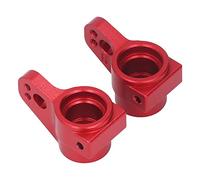 CUOFYUNL Siège d'essieu arrière en Alliage d'aluminium RC Ensemble de Support de moyeu de Bras d'articulation arrière Gauche et Droit pour Voitures LOSI 1/10 22S 2WD RC (Rouge)