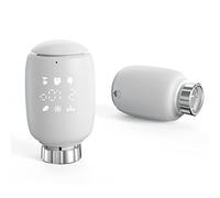 CUOFYUNL Tuya Zigbee3.0 Contrôleur de température de vanne de radiateur thermostatique Actionneur de radiateur Intelligent Prise en Charge de la Commande vocale Compatible avec