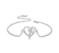 CUOKA MIRACLE Bague Pierre de Lune en Argent Sterling 925 Moon Star Anneaux Réglables pour Femmes Zircon Cubique Croissant Lune Bague Ouverte Bijoux Cadeau pour Maman Grand-Mère Petite Amie (C)