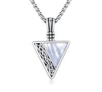 CUOKA MIRACLE Chaîne pour homme en argent sterling 925 avec pendentif viking amulette celtique bijoux flèche collier pour fils unisexe garçon femme Noël, normal, Argent sterling, 1