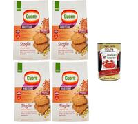 Wasa Original Lot de 3 crackers avec 100 % farine de seigle, tranches croustillantes avec farine de seigle entier, riches en fibres, 275 g + boîte italienne Gourmet Polpa di Pomodoro 400 g