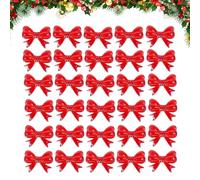 Cup Cake Toppers - Lot de 30 décorations pour cupcakes - Décoration de mariage - Bow Festive Supplies, Bow Shaped Cupcakes Topper for Birthday Christmas Holiday Food Cocktail Fruit Drink