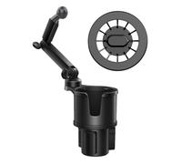 Cup Holder Expander - Daul Function Vehicle Drink Organizer, Extended Arm Mobile Device Support, Full Rotation Phone Mount Adapter, Secure Bottle Stabilizer | Automobile Interior Accessory, Road Trip