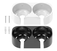 Cup Holder, Wall Mounted Bath Drink Organizer, Suction Beverage Rack, 7.87x2.17x3.7 inches for Shower, Wine Glass, Beer, Or Goblet Use in Bathroom, Kitchen, Apartment, Bathtub Spaces