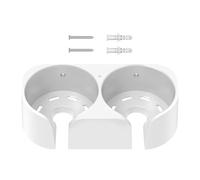 Cup Holder, Wall Mounted Bath Drink Organizer, Suction Beverage Rack, 7.87x2.17x3.7 inches for Shower, Wine Glass, Beer, Or Goblet Use in Bathroom, Kitchen, Apartment, Bathtub Spaces