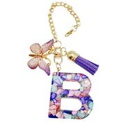 Cup Letter Charm, Letter Cup Chains - Lettre Cup Decoration With Butterfly and Tassel - Cute Trendy Backpack Pendentif, Mug Initial Keychains, Bijoux Bouteille d'eau pour Femmes Filles, se beskrivning