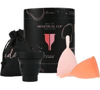 Cup Menstruelle,Special Edition,Comprend 2 Coupes,1 Stérilisateur Et 1 Sac De Transport,Silicone De Qualité Médicale,Doux, Et Lavable 100% Sûr (S- Special Edition)