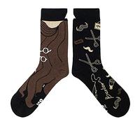 cup of sox Beard Chaussettes colorées, Brun, 37-40 Unisex
