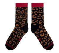 cup of sox Chaussettes léopard colorées - Chaussettes élégantes et tendance avec motif imprimé animal accrocheur, Noir , 41-44