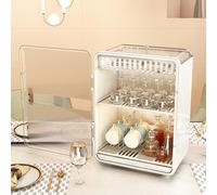 Cup Organisateur Transparent Boîte de rangement à thé à poussière Tableau de bureau Bureau de bureau Cup tasse de tasse de tasse de vidange pour la maison de cuisine Bureau Pet Pp (Blanc)