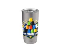 CUP PYRAMID CREW Empilage Sportif Gobelets Chronomètre Gobelet isotherme en acier inoxydable double paroi