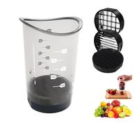 Cup Slicer, DéCoupeur De LéGumes, Acier Inoxydable Multifonctionnel Coupe Fruits Et Legumes, 3 Lames De Plaque De PousséE Amovibles, Aide De Cuisine, Pour Fruits, LéGumes, œUfs, TranchéS (X 1)