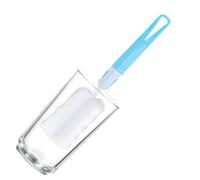 Cup Sponge Cleaning Brush, Water Bottle Scrubber, Ergonomic Cleaning Brush, Water Bottle Cleaner, Small Bottle Scrubbing Brush, Ergonomic Handle Water Bottle Scrubbing Brush for Nipples and Cups