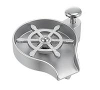 Cup Washer - Kitchen Glass Cleaning Rinser for Cups Sports Water Bottles Mugs Wine Glasses Coffee Cups | Stainless Steel with High Pressure Nozzle, Flexible Hose, Quick Rinse Tool