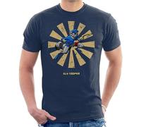 Cupcafe Sly Cooper Retro Japanese Men's T-Shirt.jpg Blue LblueL