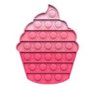 Cupcake Anti-Stress, Jouet Anti-Stress Arc-En-Ciel, Bulle Anti-Stress, Fossette Sensorielle Simple Pour Soulager L'Autisme