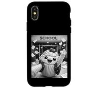 Cupcake, dernier Jour d'école, Vacances d'été, Selfie drôle Coque pour iPhone X/XS