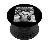 Cupcake, dernier Jour d'école, Vacances d'été, Selfie drôle PopSockets PopGrip Adhésif