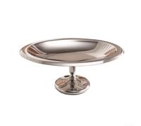 Cupcake en acier inoxydable pour support ovale, support à dessert avec pied, plateau de service pour gâteaux, glaces, fruits, macarons et biscuits pour fête et mariage (Dim sum dish 1)
