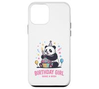 Cupcake en Forme de Panda à Motif d'anniversaire pour Fille, Faites Un voeu Coque pour iPhone 12 Mini