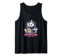 Cupcake en Forme de Panda à Motif d'anniversaire pour Fille, Faites Un voeu Débardeur