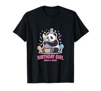 Cupcake en Forme de Panda à Motif d'anniversaire pour Fille, Faites Un voeu T-Shirt