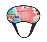 Cupcake en tasse à thé,Masques de sommeil occultants, cache-yeux couvrants, masques de sommeil anti-lumière