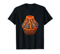 Cupcake Lava Eruption Volcano Baking Science T-Shirt