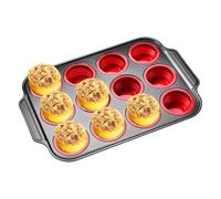 Cupcake Pans - 12 tasses à muffins | Nonstick Easy Release Mold | Nonstick Easy Release Tray Mold | 15.75x10.75 Inches Dishwasher Safe Baking Pan For Kitchen, Cooking, Oven, Freezer, Food, Snack