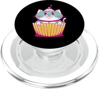 Cupcake pour Chat - Chat Amusant PopSockets PopGrip pour MagSafe