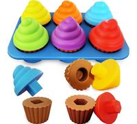 cupcake toys for toddlers kids kids learning colors shape learning toys sensory toys for toddlers 1-3 years old Montessori toys for toddlers 18 months toddler toys