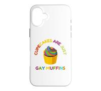 Cupcakes are Just Muffins Desserts Arc-en-Ciel Coque pour iPhone 16 Plus