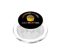 Cupcakes are Just Muffins Desserts Arc-en-Ciel PopSockets PopGrip pour MagSafe