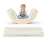 CUPCHID 3 en 1 Arche d'escalade Enfants,Charge 50KG,Triangle d’Escalade avec Coussin Confortable pour Tout-Petits, Arche d'Équilibre Enfant