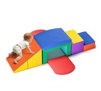 CUPCHID Blocs de Construction en Mousse pour bébé, Parcours motricité Bebe,Blocs de Construction en Mousse géants pour Enfants,Jouets éducatifs préscolaires pour Ramper et Grimper (coloré-6)