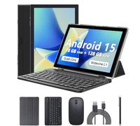 CUPEISI Tablette Android 13 de 10 pouces, 12 Go de RAM + 128 Go de ROM/1 To extensible, tablette PC 2 en 1 avec clavier, processeur HD quadricœur de 2,0 GHz, certifié par Google 5G WiFi 6 BT 5.0, 8 MP