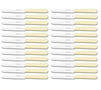 CUPERINOX Couteaux de table, couteau à steak, couteau à beurre, set 24 pièces, acier inoxydable, lame avec tranchant et scie, couteau à tartiner, passe au lave-vaisselle, manche ergonomique
