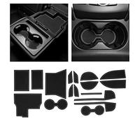 CupHolderHero Convient aux Accessoires Mazda CX5 2017-2022 de qualité supérieure - Inserts antidérapants et Anti-poussière pour Porte-gobelets, Console Centrale et Doublure de Poche de Porte (Bordure