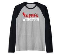 Cupid Acolyte Humour Saint Valentin Cœur Flèche Scène Manche Raglan