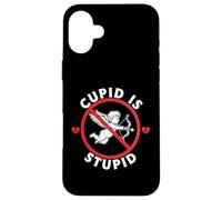 Cupid is Stupid Hate Valentines Anti Valentine Stupid Cupidon Coque pour iPhone 16 Plus