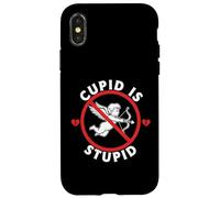 Cupid is Stupid Hate Valentines Anti Valentine Stupid Cupidon Coque pour iPhone X/XS