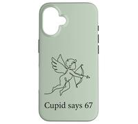 Cupid Says 67 Six Seven Meme Thème Saint-Valentin Coque pour iPhone 16