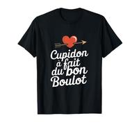 Cupidon A Fait du Bon Boulot Humour Saint Valentin Couple T-Shirt