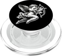 Cupidon Angel Chérubin Blackwork PopSockets PopGrip pour MagSafe