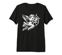 Cupidon Angel Chérubin Blackwork T-Shirt Haut de Gamme