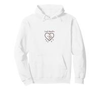 Cupidon Apprenti Amour Flèches Coeur Cadeau Romantique Sweat à Capuche, Unisexe pour Adultes, Blanc, S