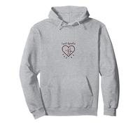 Cupidon Apprenti Amour Flèches Coeur Cadeau Romantique Sweat à Capuche, Unisexe pour Adultes, Gris Chiné, XL