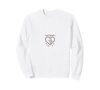 Cupidon Apprenti Amour Flèches Coeur Cadeau Romantique Sweatshirt, Unisexe pour Adultes, Blanc, M